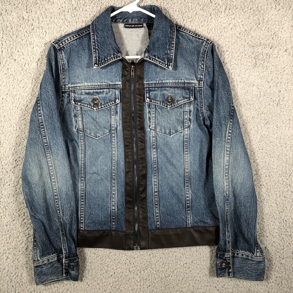 DKNY Jeans Women's Denim Blue Jean Jacket ~ Size Medium